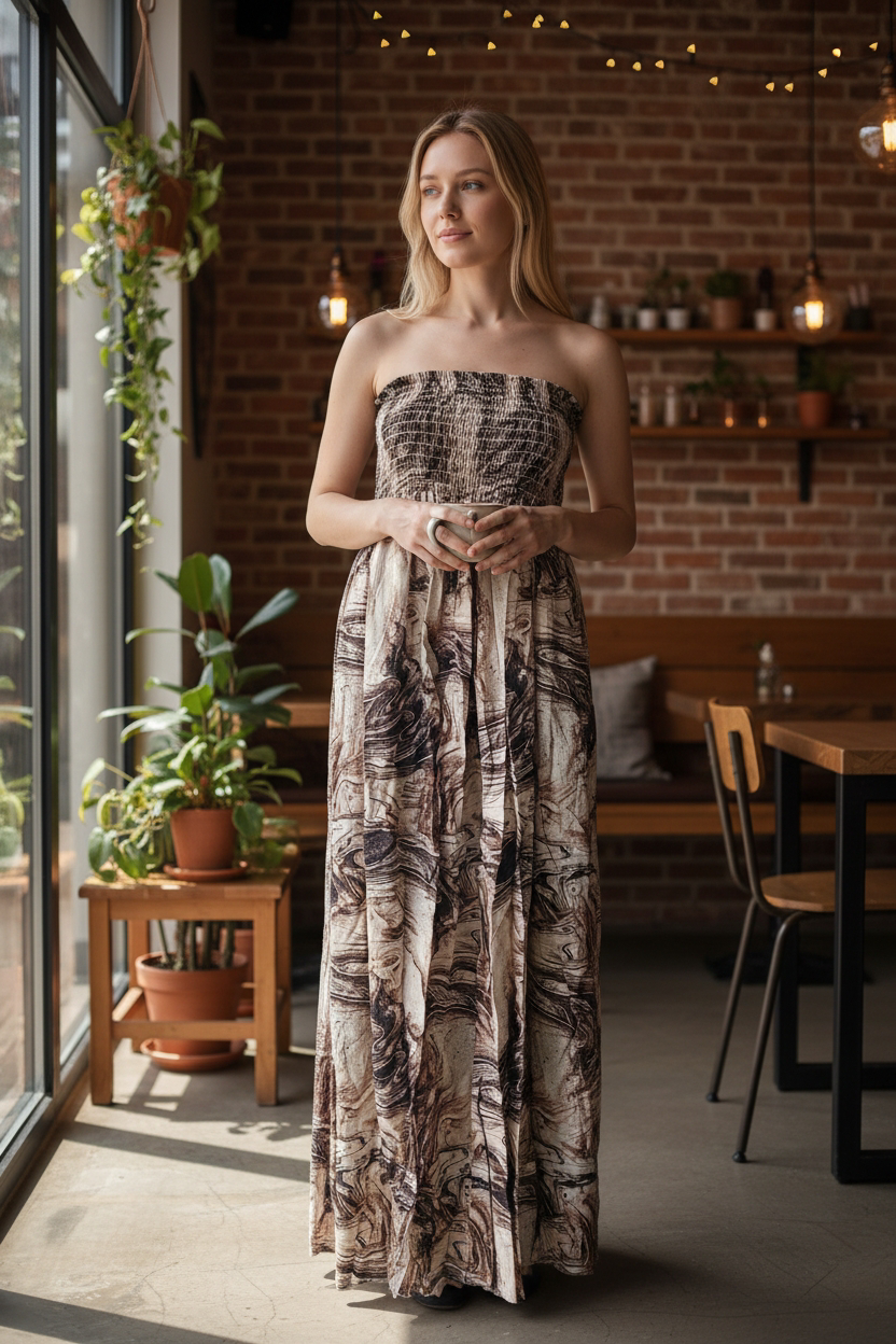 VESTIDO STRAPLESS