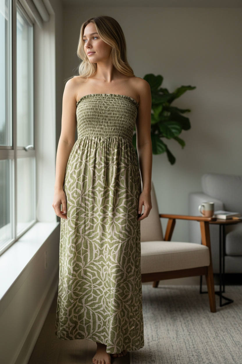 VESTIDO STRAPLESS
