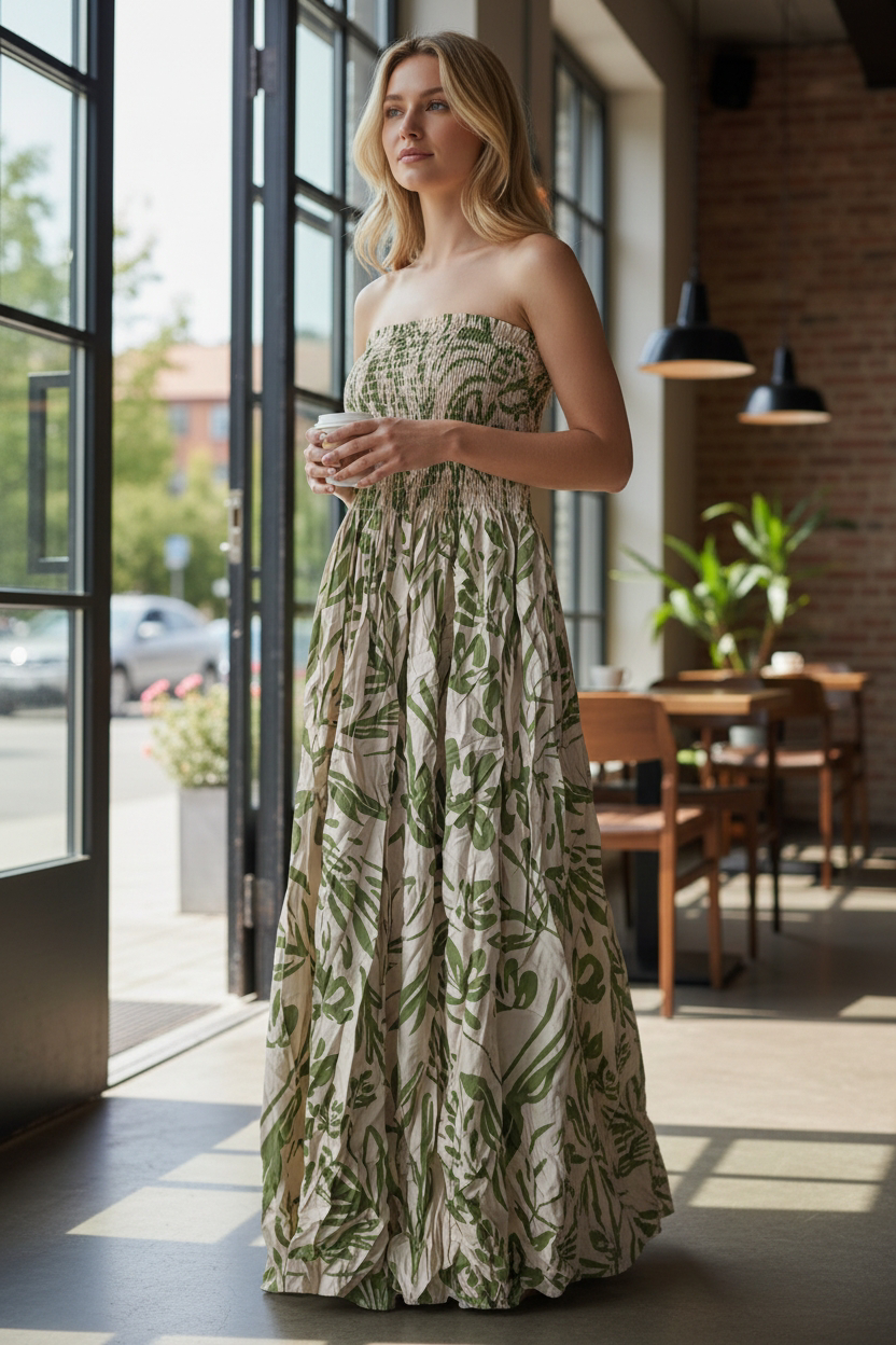 VESTIDO STRAPLESS