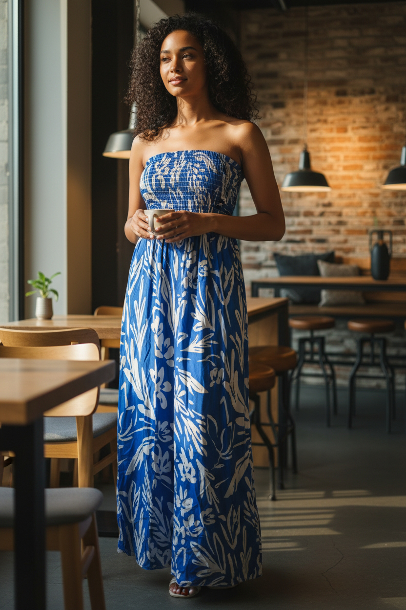 VESTIDO STRAPLESS