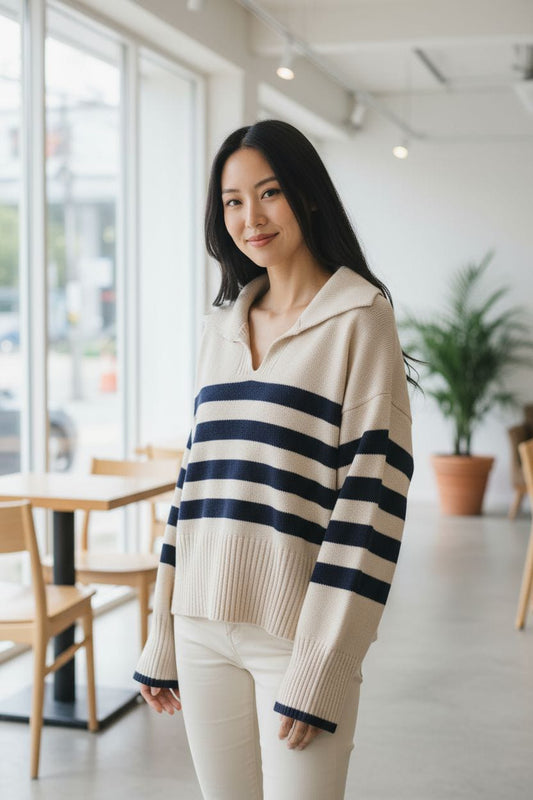 KNITWEAR CAMISA MARINE