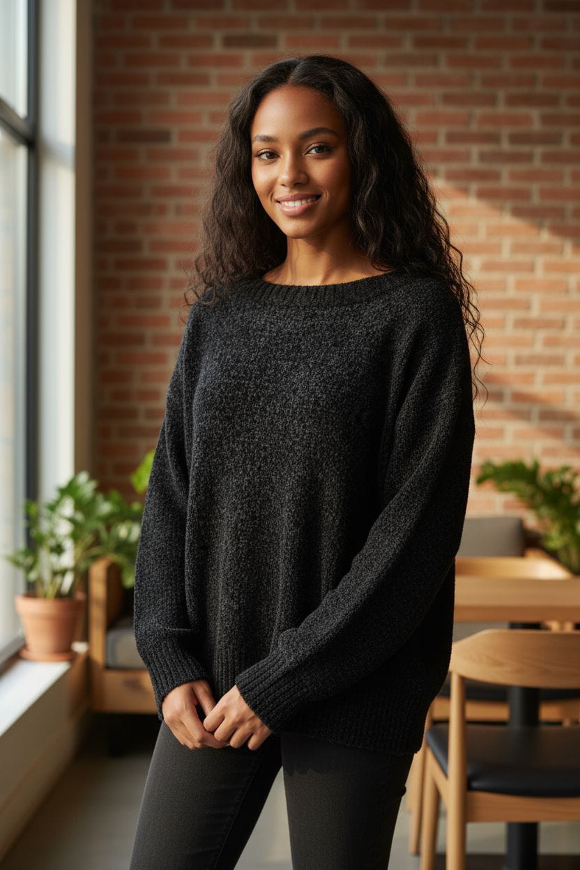 KNITWEAR HILO FELPA COLOR ENTERO