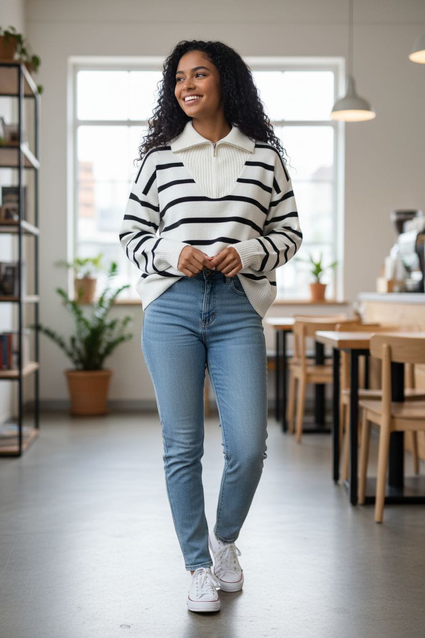 KNITWEAR HILO TACTO A RAYAS