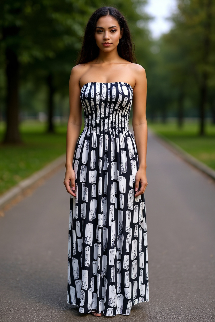 VESTIDO STRAPLESS