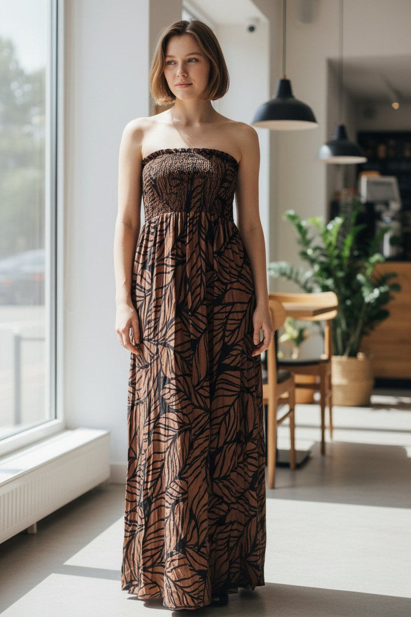 VESTIDO STRAPLESS