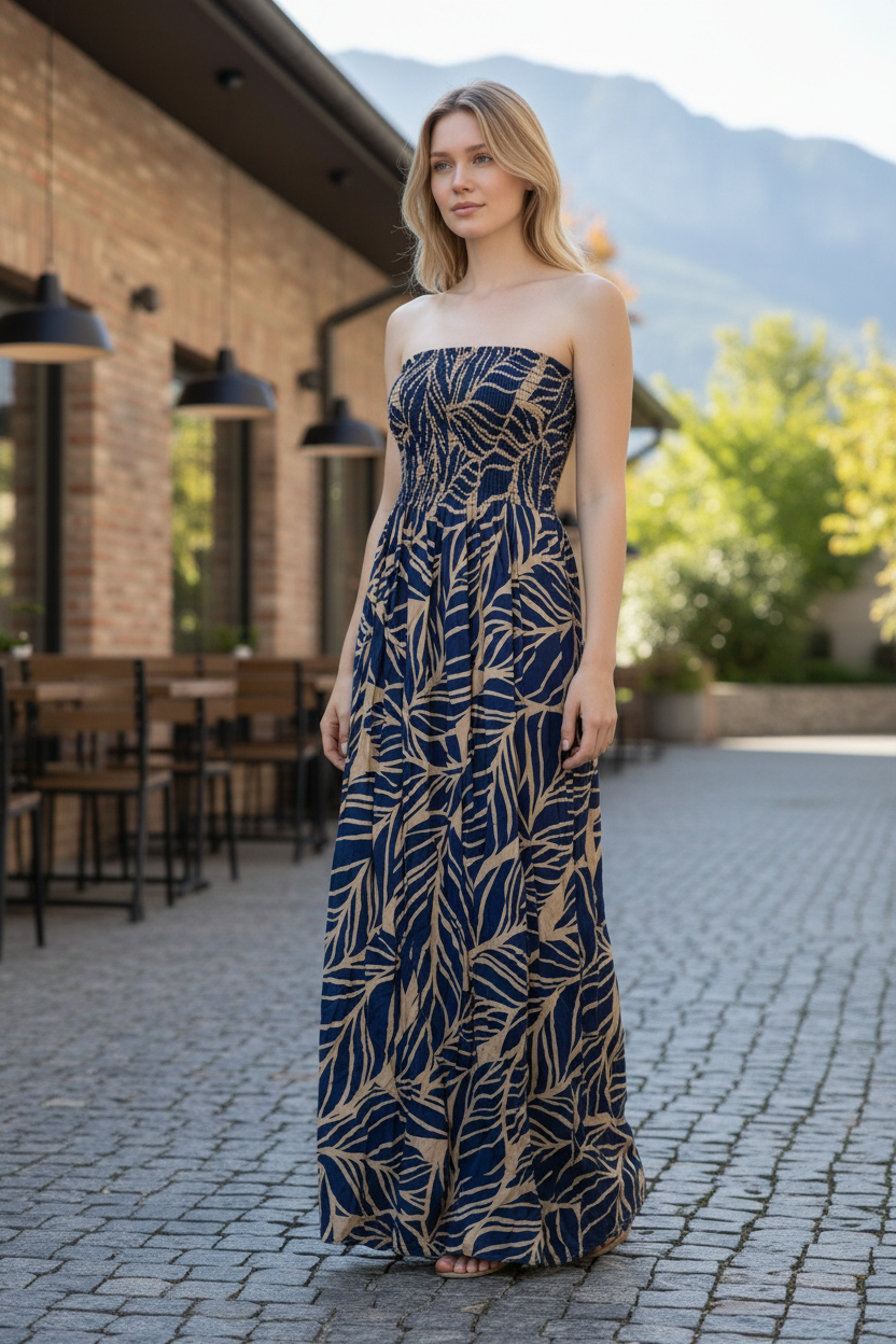VESTIDO STRAPLESS