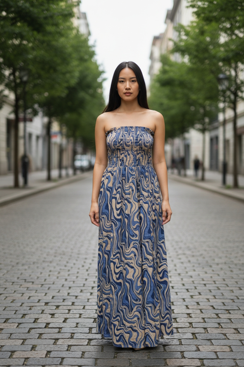 VESTIDO STRAPLESS