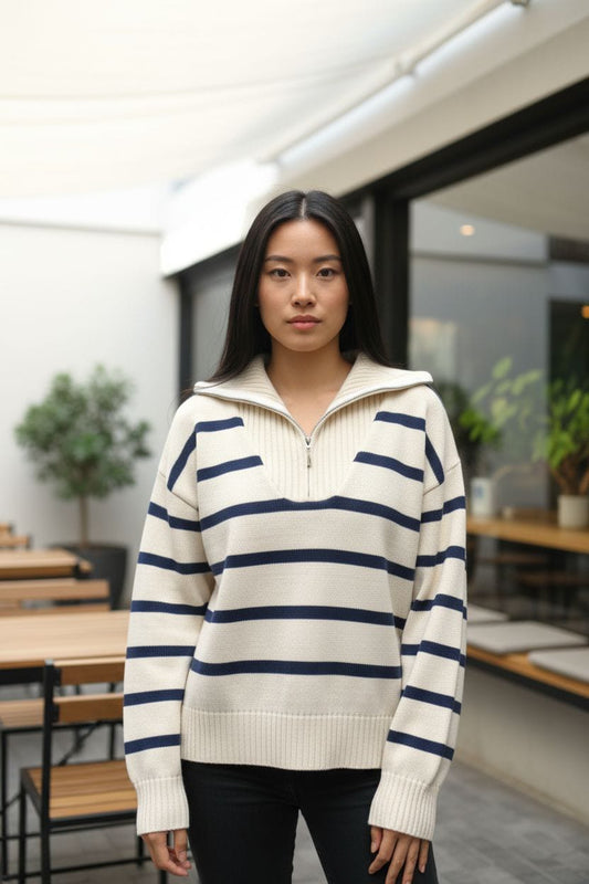 KNITWEAR HILO TACTO A RAYAS