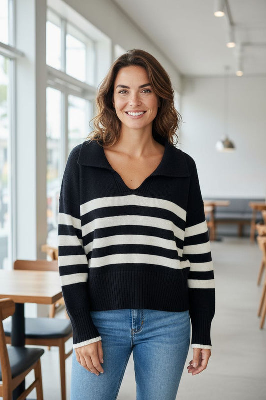 KNITWEAR CAMISA MARINE