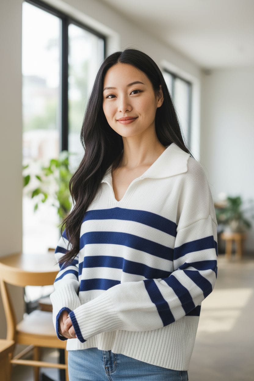 KNITWEAR CAMISA MARINE