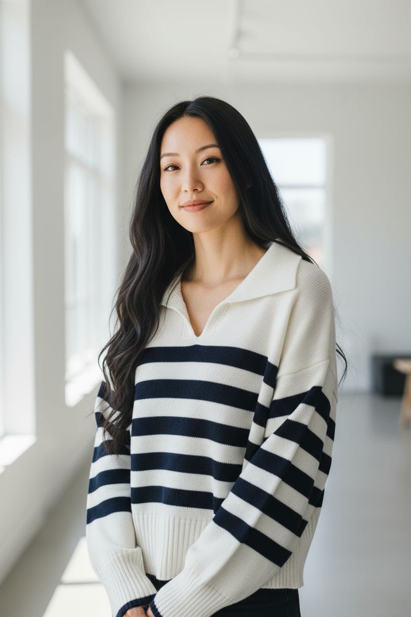 KNITWEAR CAMISA MARINE