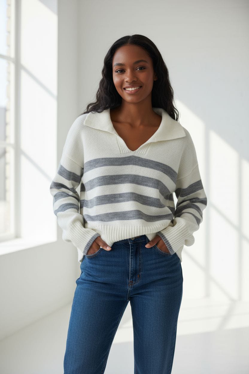 KNITWEAR CAMISA MARINE