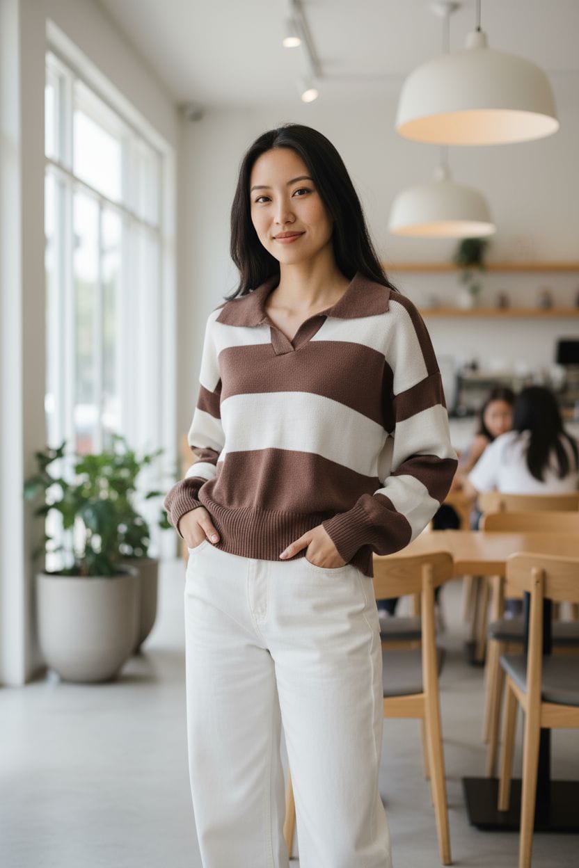 KNITWEAR CAMISA A RAYAS