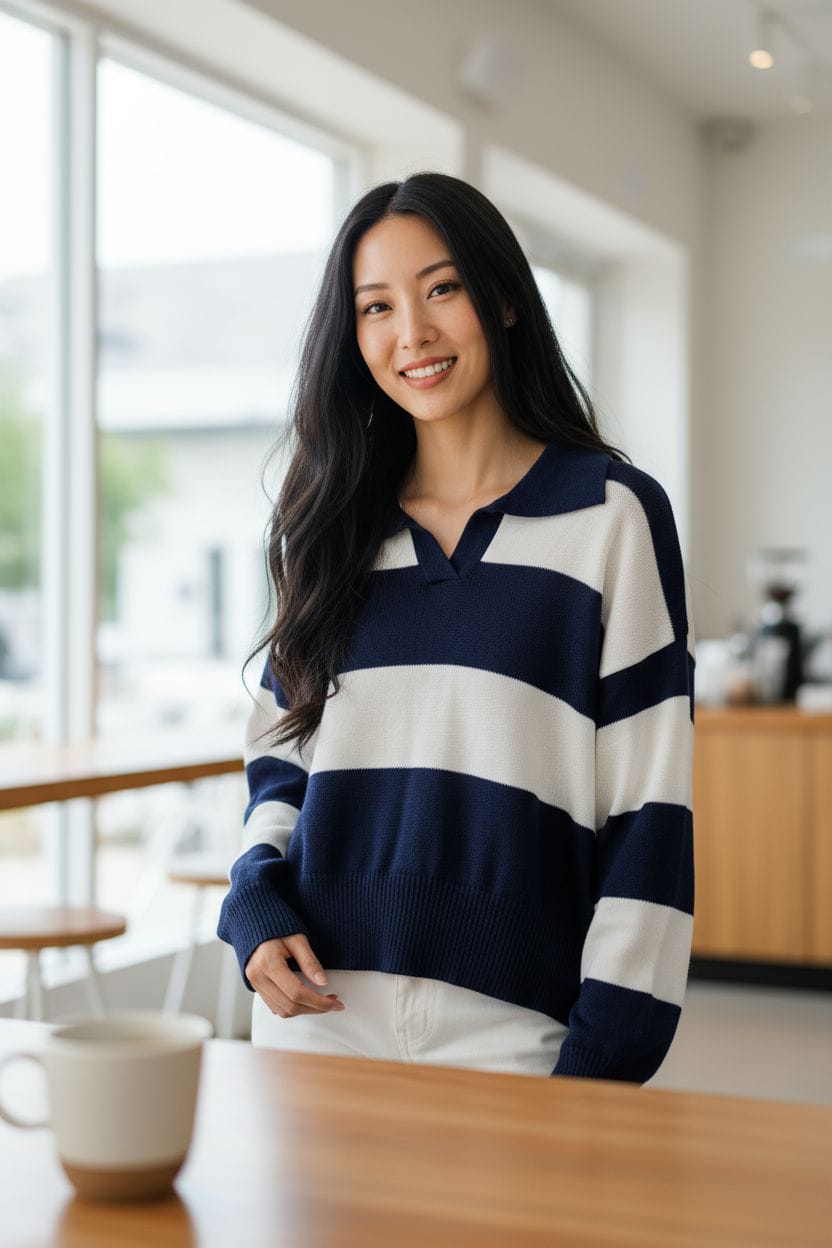 KNITWEAR CAMISA A RAYAS