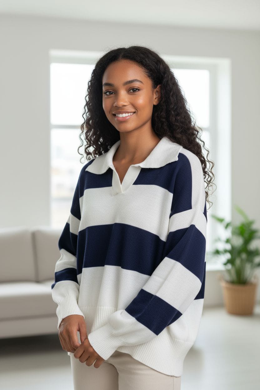 KNITWEAR CAMISA A RAYAS