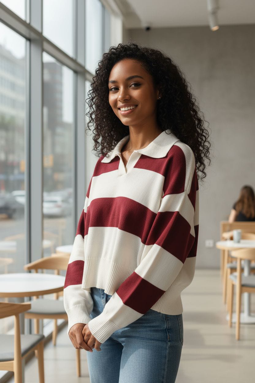 KNITWEAR CAMISA A RAYAS