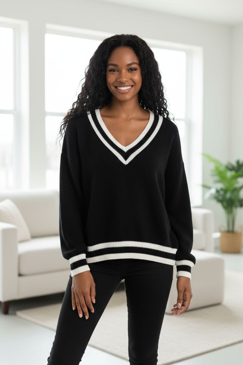 KNITWEAR DETALLE CUELLO V