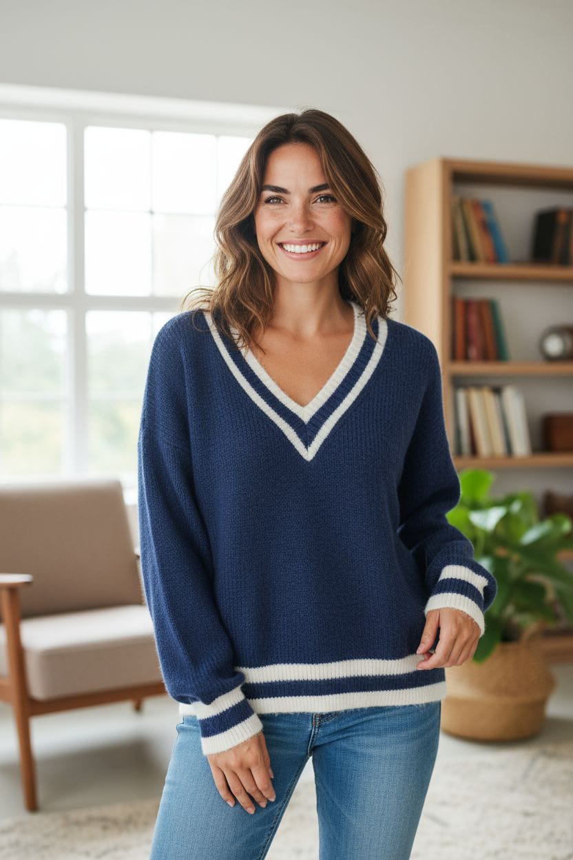 KNITWEAR DETALLE CUELLO V