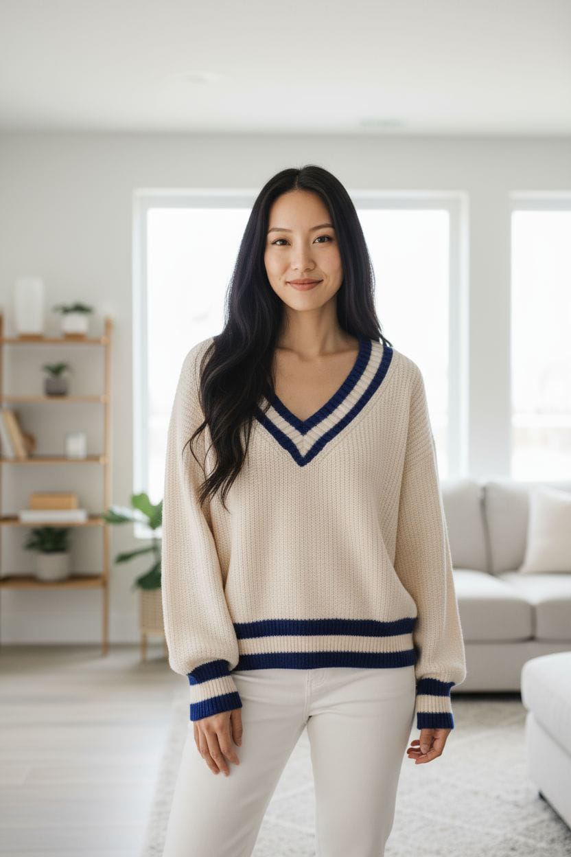 KNITWEAR DETALLE CUELLO V