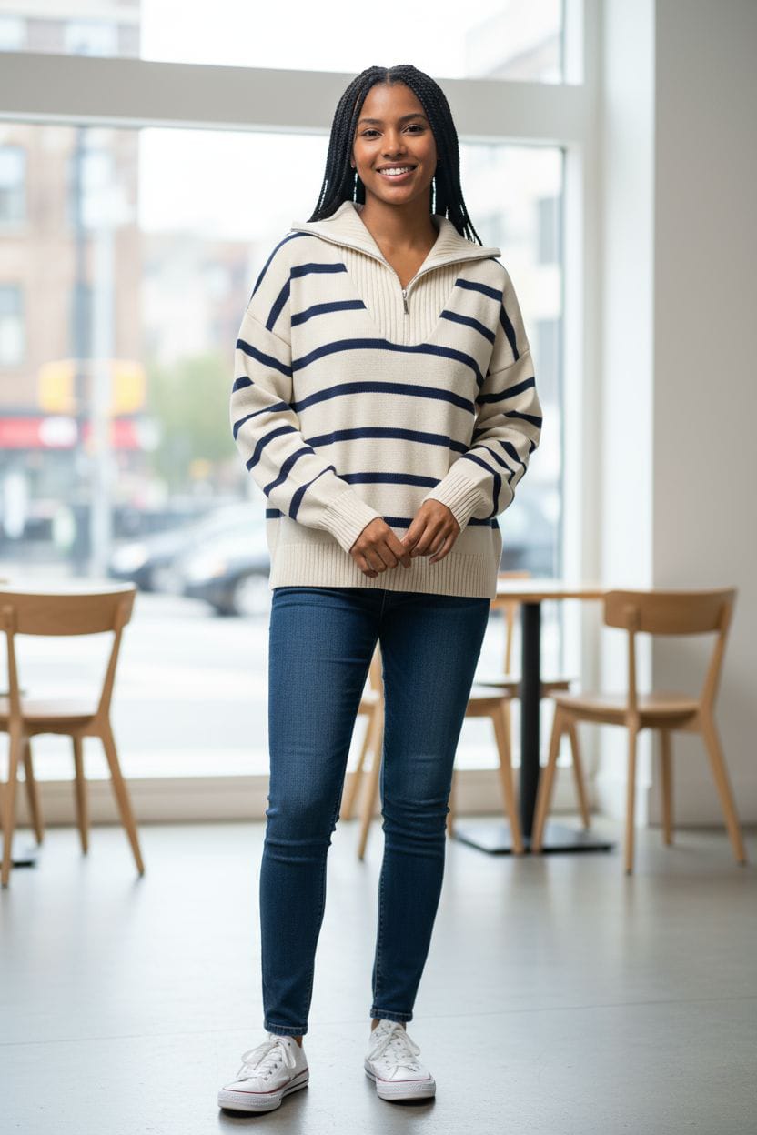 KNITWEAR HILO TACTO A RAYAS