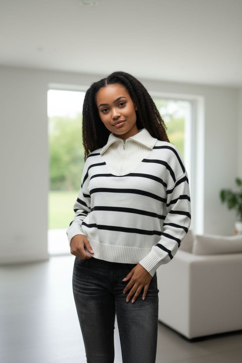 KNITWEAR HILO TACTO A RAYAS